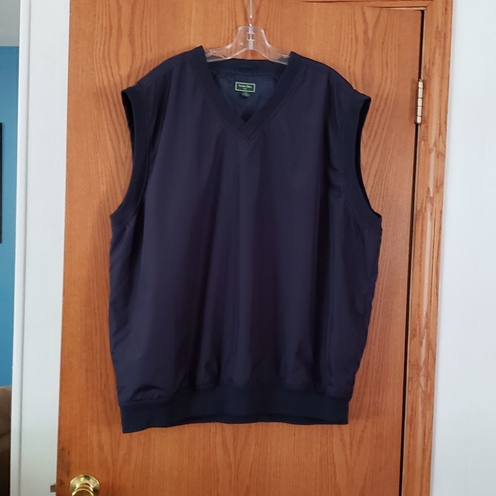 EUC Stone Hill Black Men's Golf Vest Sz XXL